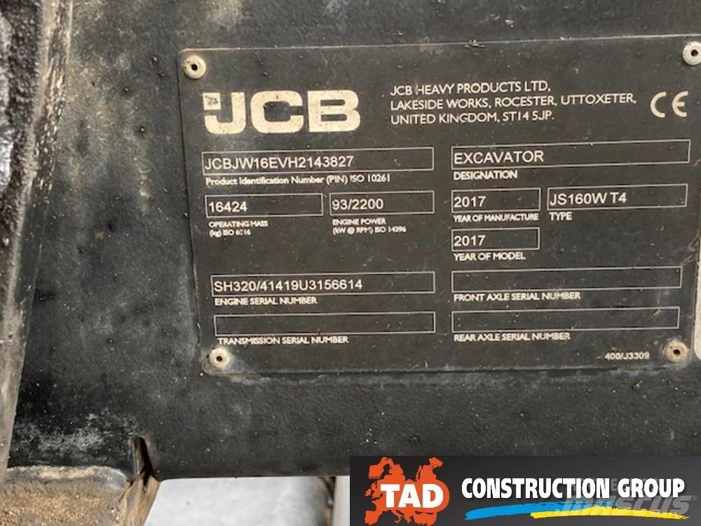 JCB JS 160 W  휠 굴삭기