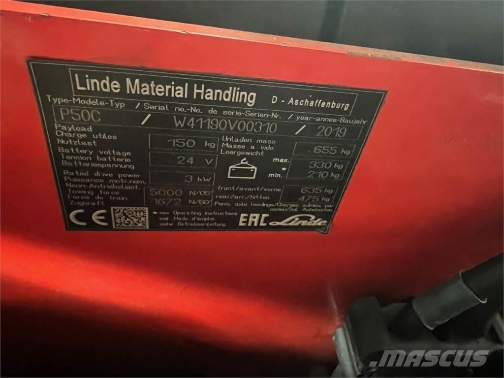 Linde P 50C 견인 트럭
