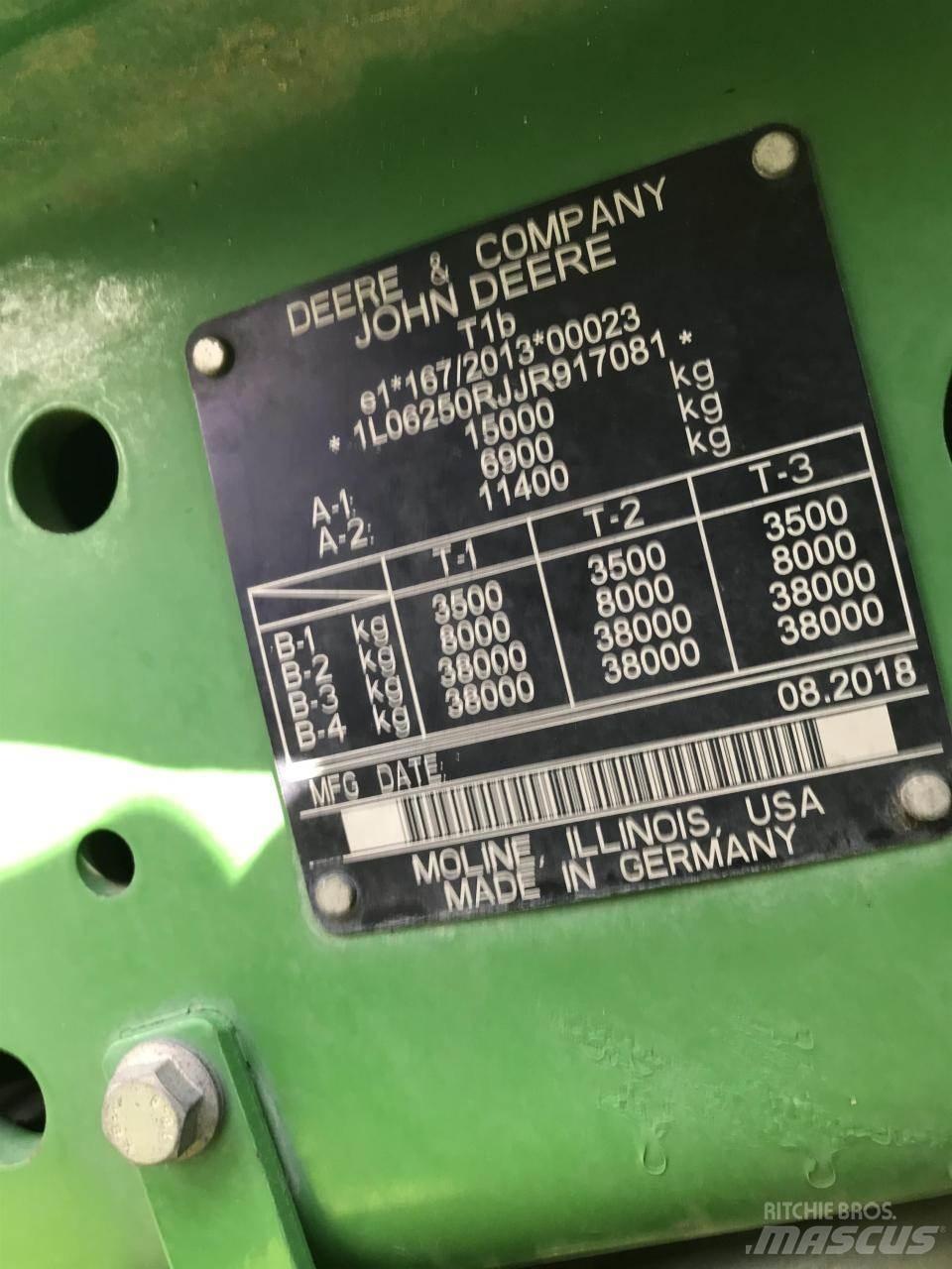 John Deere 6250R 트랙터