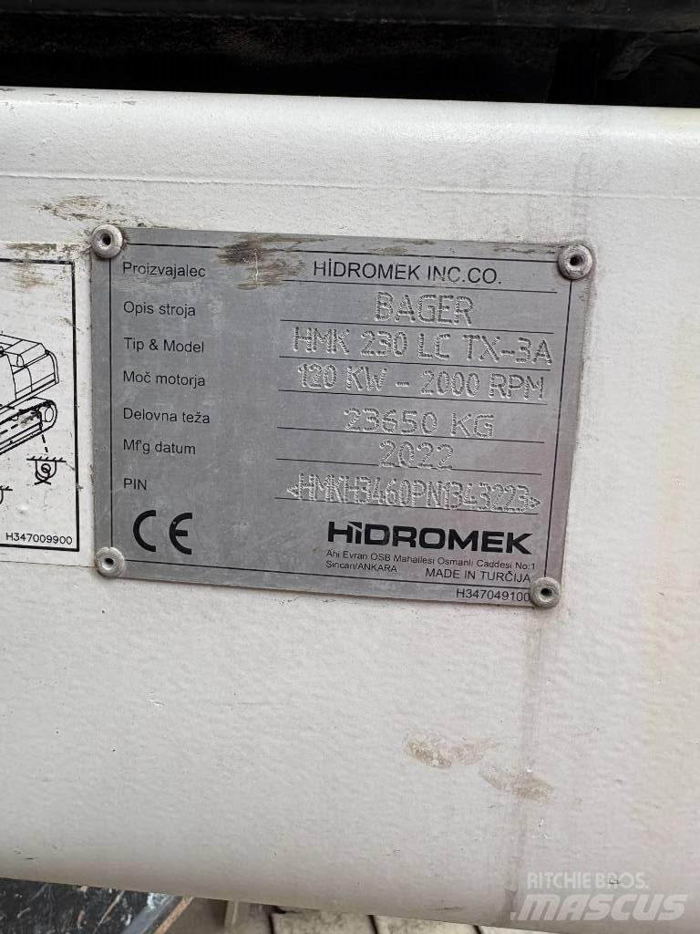 Hidromek 230 LC TX 파쇄용 굴삭기