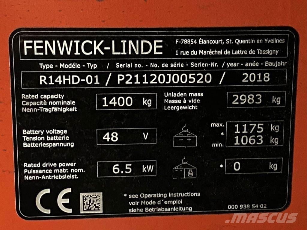 Linde R14HD 리치 트럭