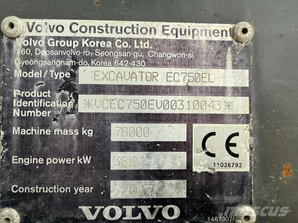 Volvo EC 750 EL 대형 굴삭기 29톤 이상