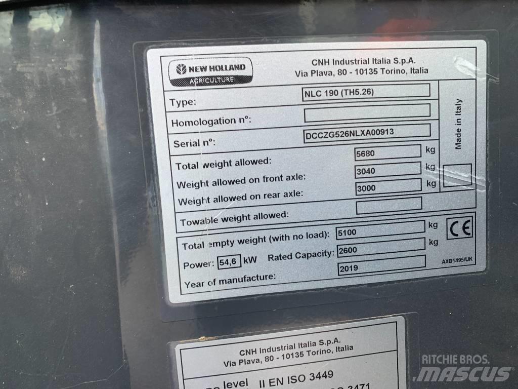 New Holland TH5.26 텔러 핸들러