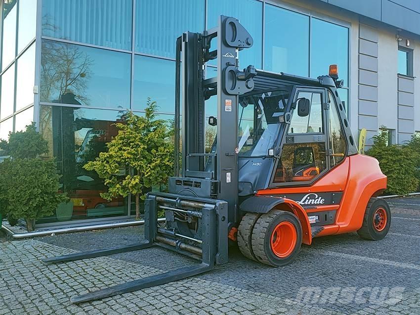 Linde H80D-02/900 디젤 지게차