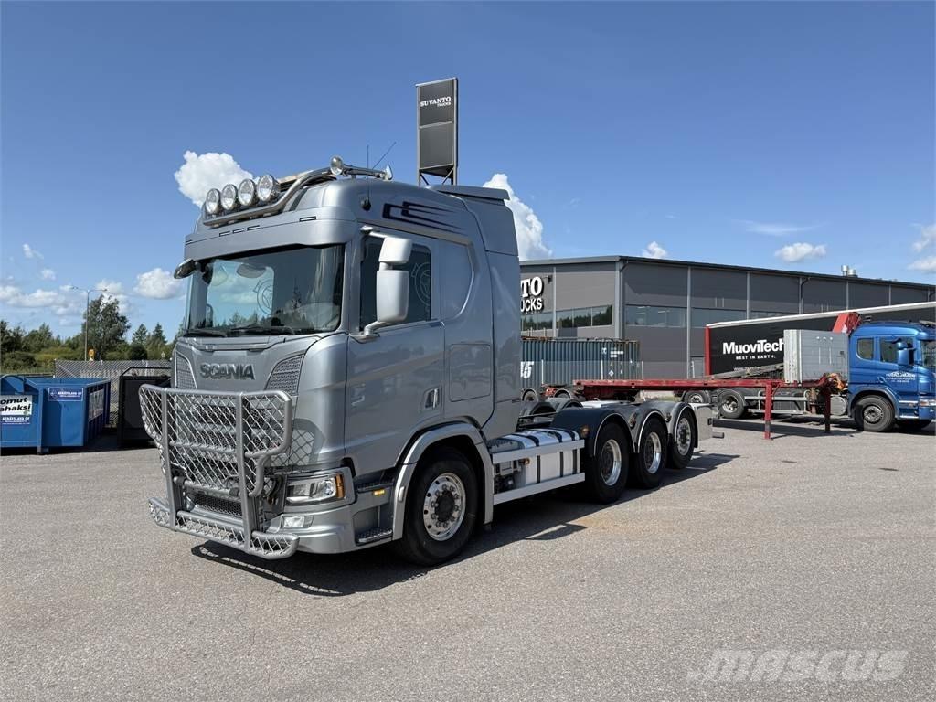 Scania R650 8x4 새시 운전실 트럭
