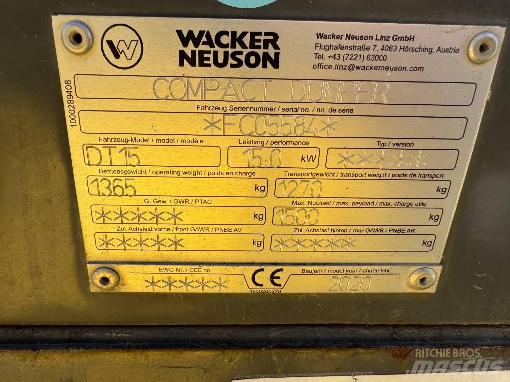 Wacker Neuson DT15  궤도식 덤프