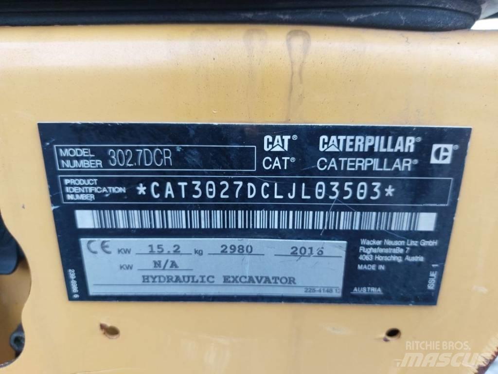 CAT 302.7 D CR 소형 굴삭기 7톤 미만