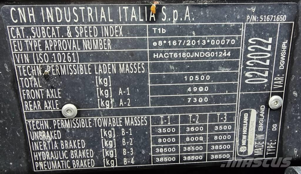 New Holland T 6.180 트랙터