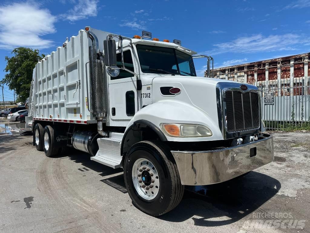 Peterbilt 348 폐기물 수거 트럭