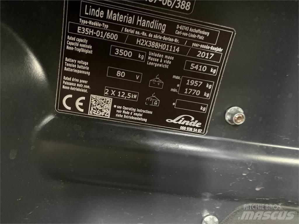Linde E35/600H 전동 지게차