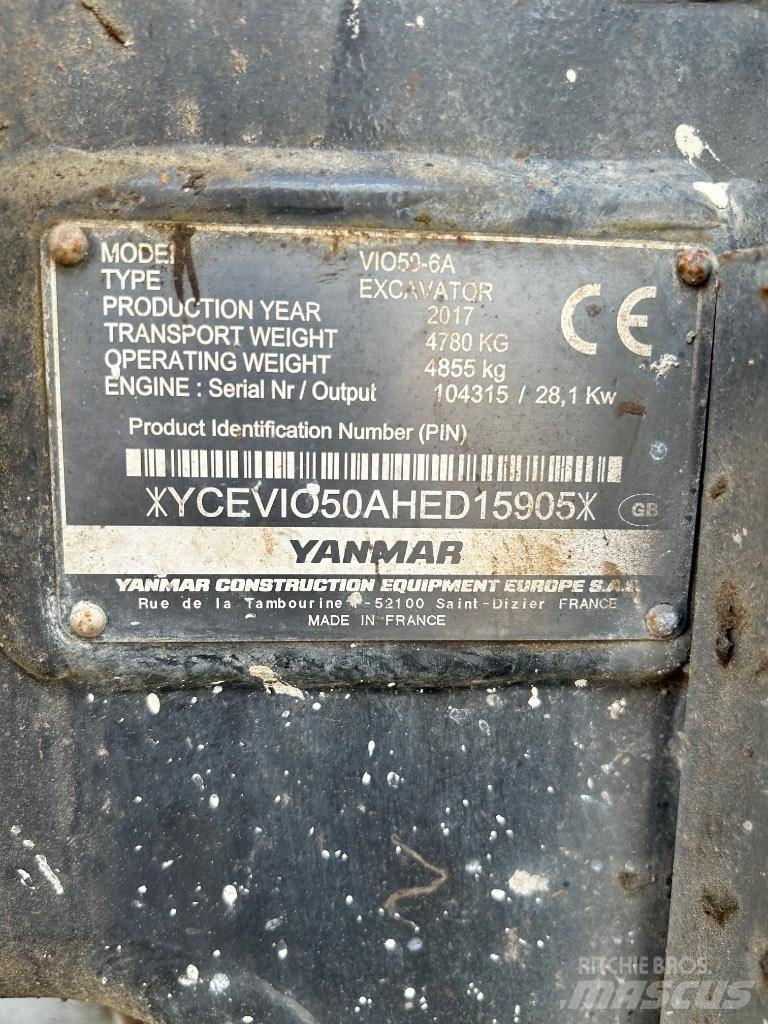 Yanmar VI050 - 6A 소형 굴삭기 7톤 미만