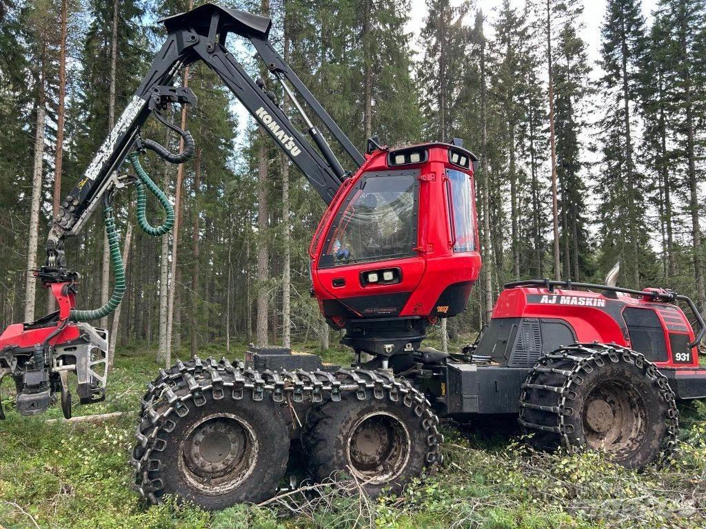 Komatsu 931 원목 하베스터