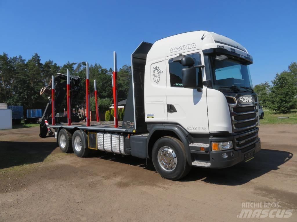Scania G 450 목재 트럭