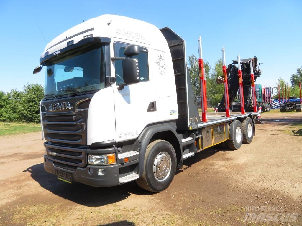 Scania G 450 목재 트럭