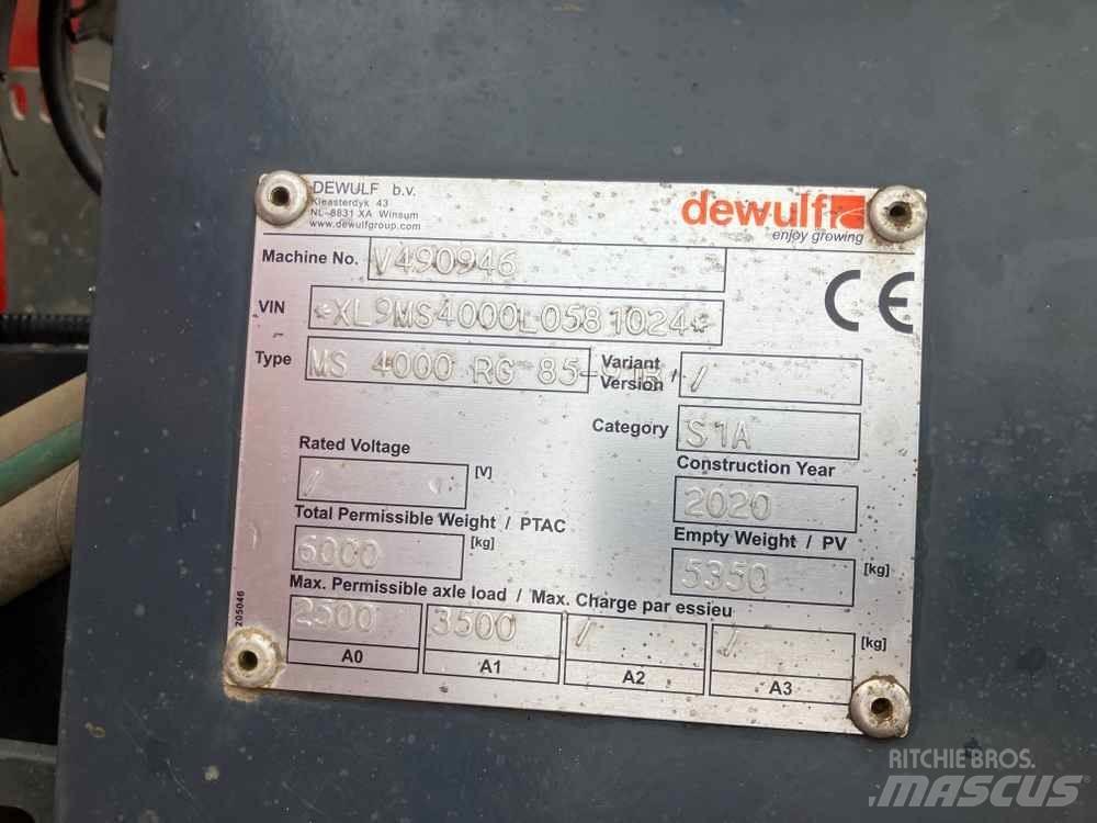 Dewulf MS4000 감자심기 기계
