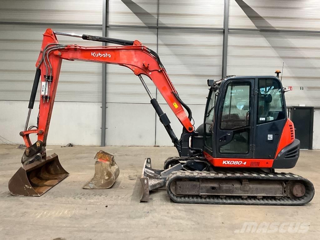 Kubota KX 080-4 중형굴삭기 7톤-28톤