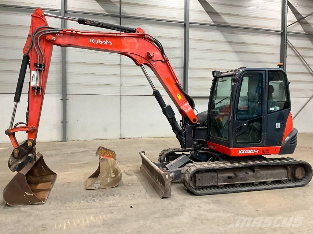 Kubota KX 080-4 중형굴삭기 7톤-28톤