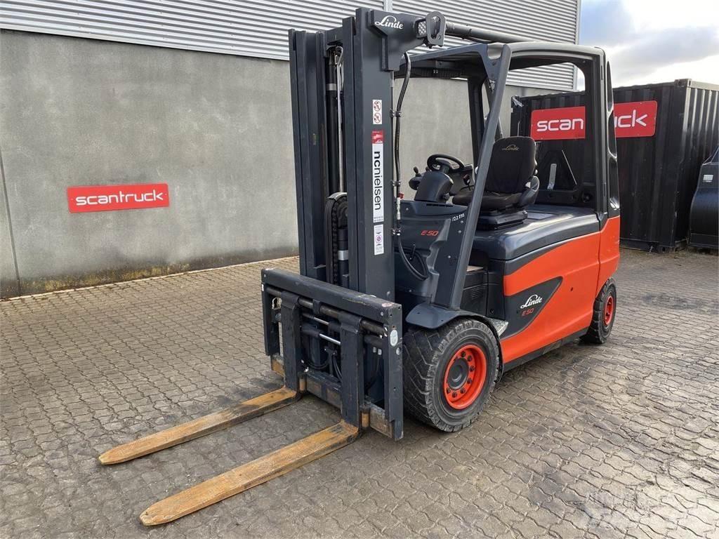 Linde E50 전동 지게차