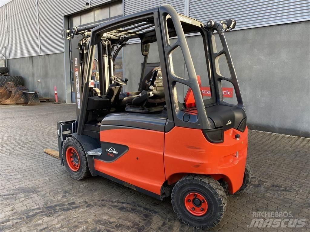 Linde E50 전동 지게차