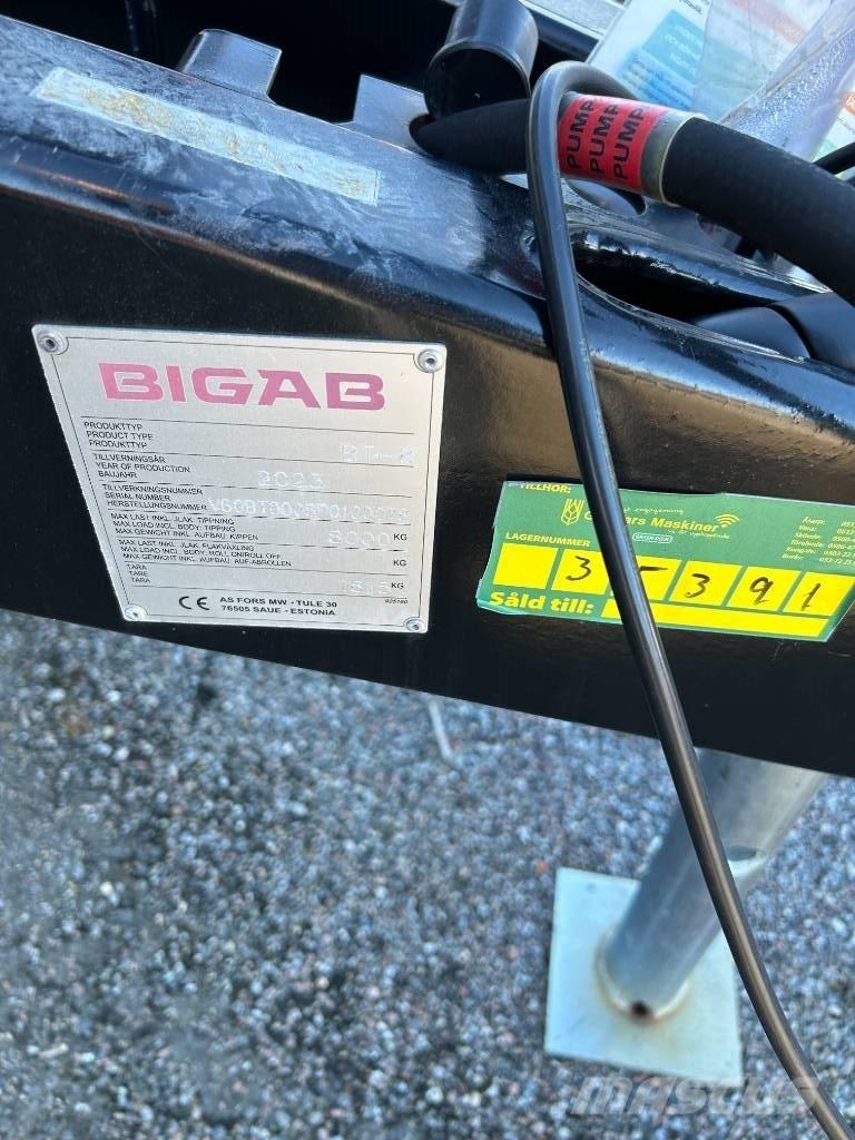 Bigab T8 DUMPERKÄRRA 기타 트레일러