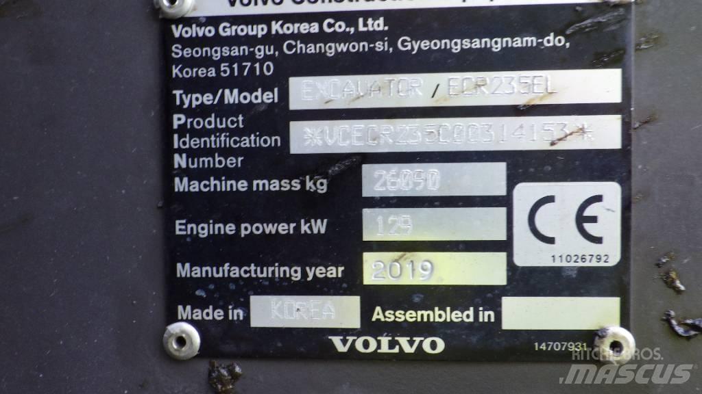 Volvo ECR235EL 대형 굴삭기 29톤 이상