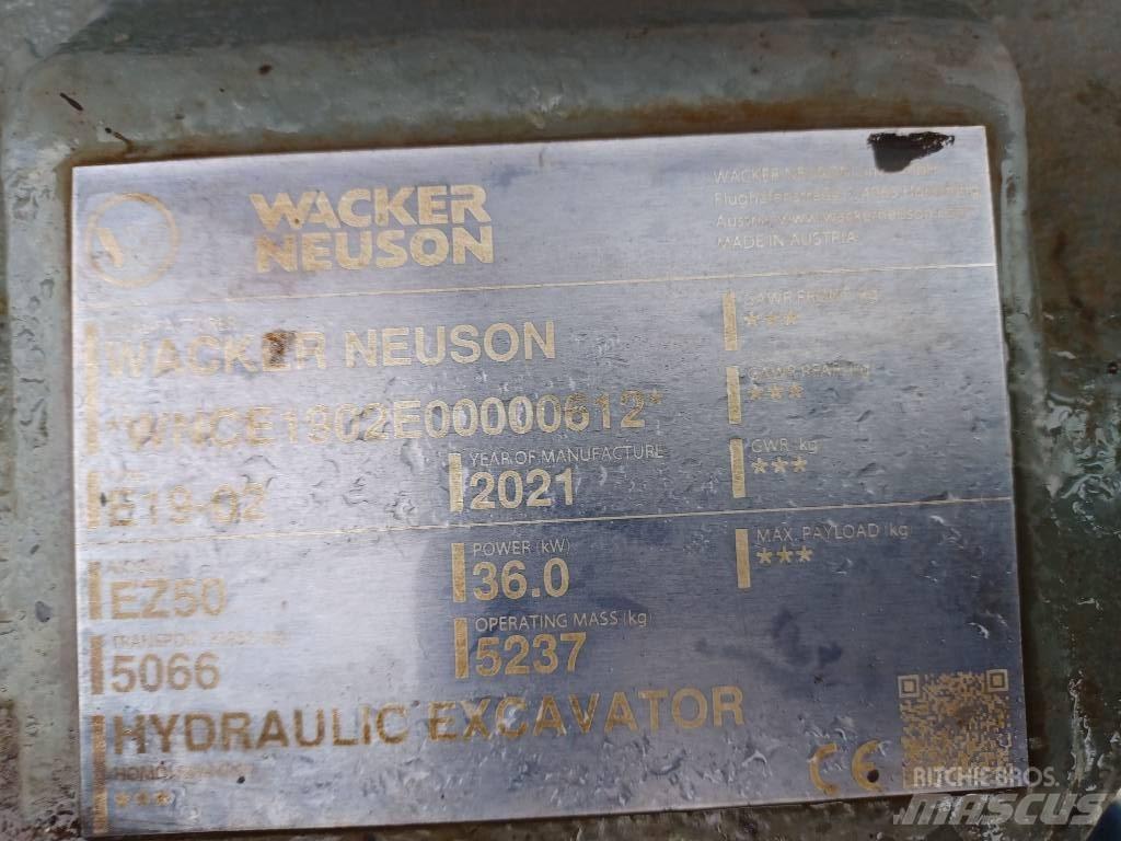 Wacker Neuson EZ50 대형 굴삭기 29톤 이상