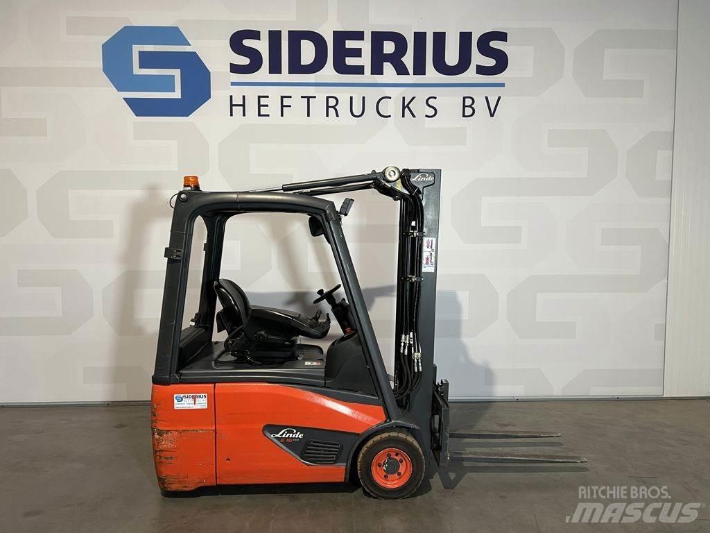 Linde E16 전동 지게차