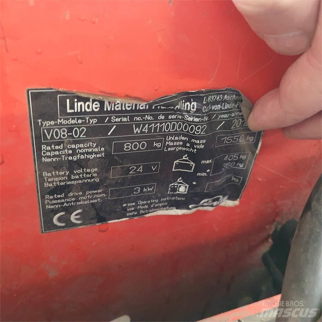 Linde V08-02 미디엄 리프트 오더 피커