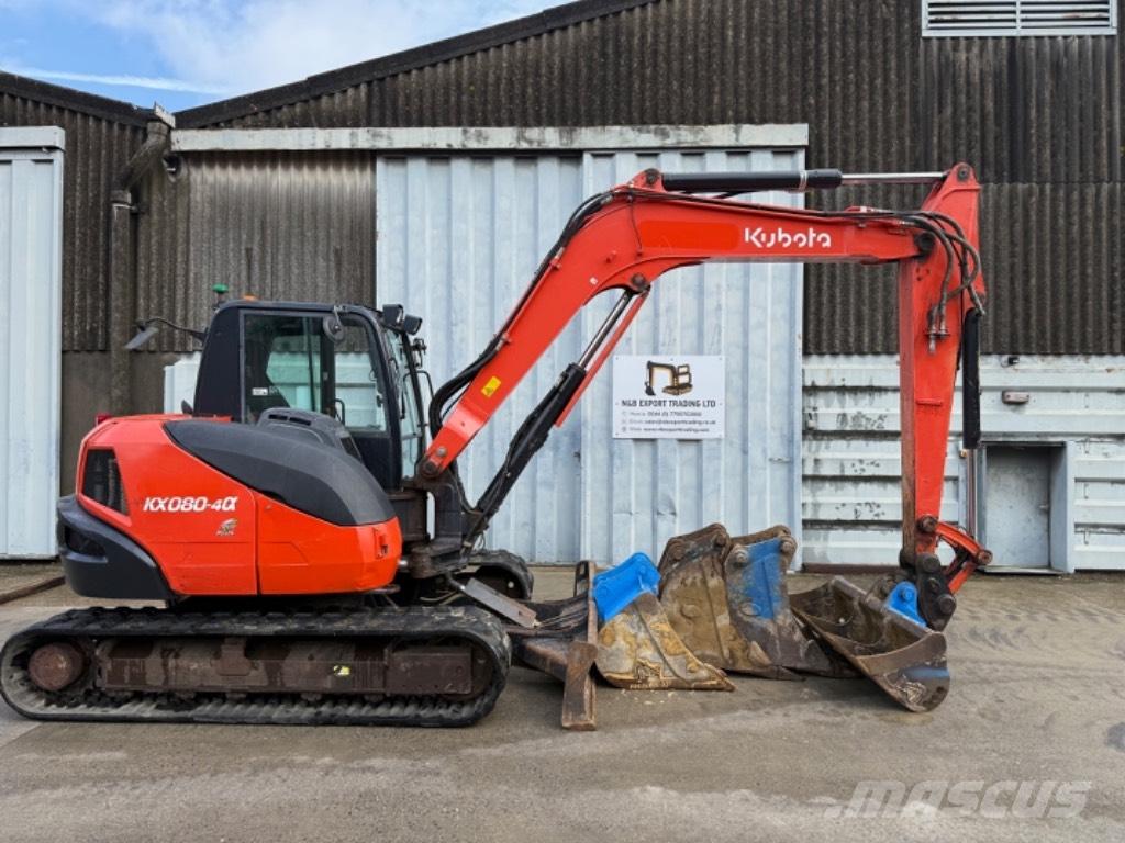 Kubota KX 080 중형굴삭기 7톤-28톤
