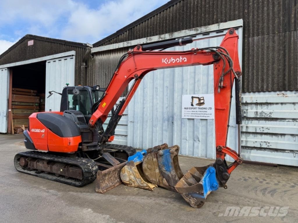 Kubota KX 080 중형굴삭기 7톤-28톤
