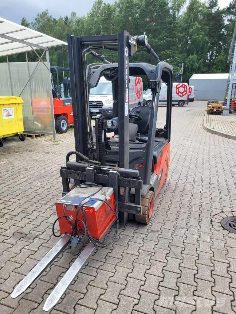 Linde E16 전동 지게차
