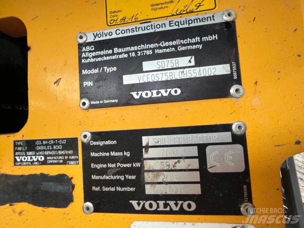 Volvo SD 75 싱글 드럼 롤러