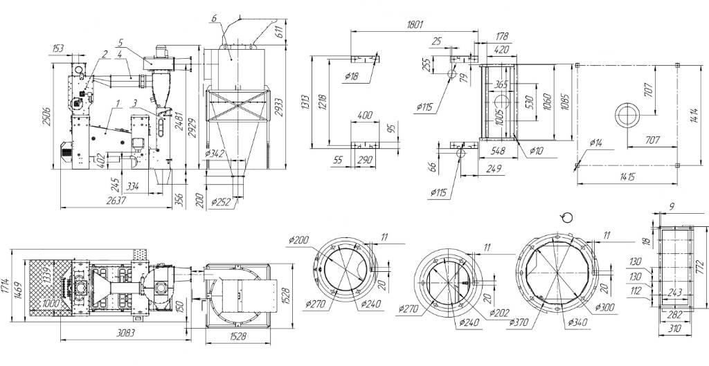  EL GRAIN SVR-15/2 곡물 세정 장비