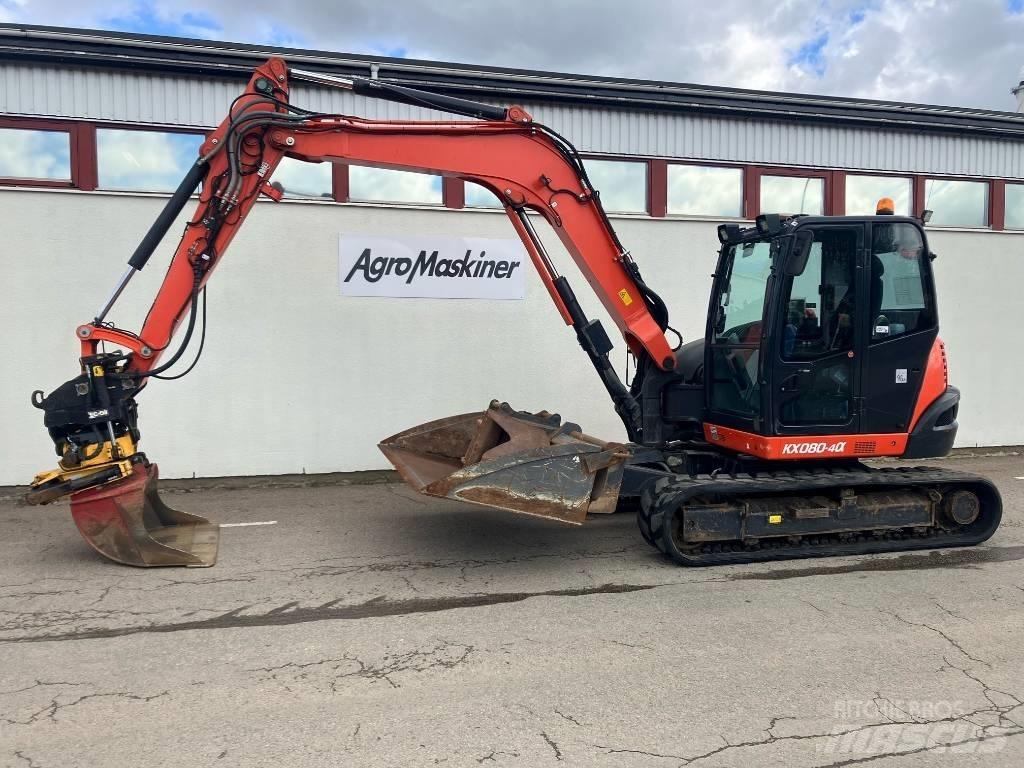 Kubota KX 080-4 중형굴삭기 7톤-28톤