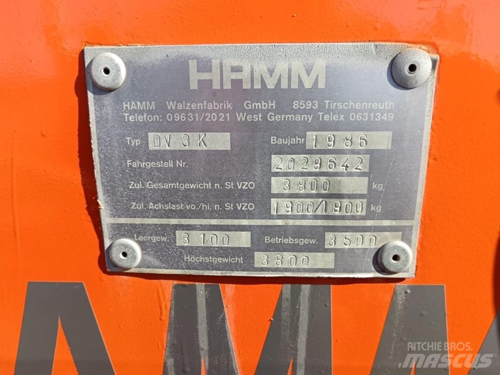 Hamm DV 3 K 트윈 드럼 롤러