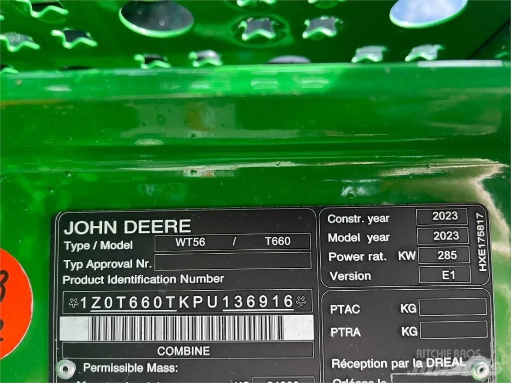 John Deere T660 콤바인 수확기
