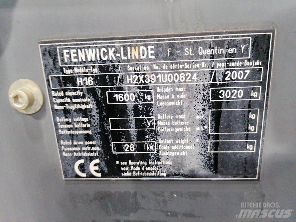 Linde H16D 디젤 지게차