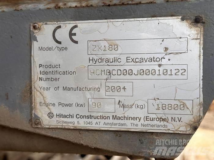 Hitachi ZX180 특수 굴삭기