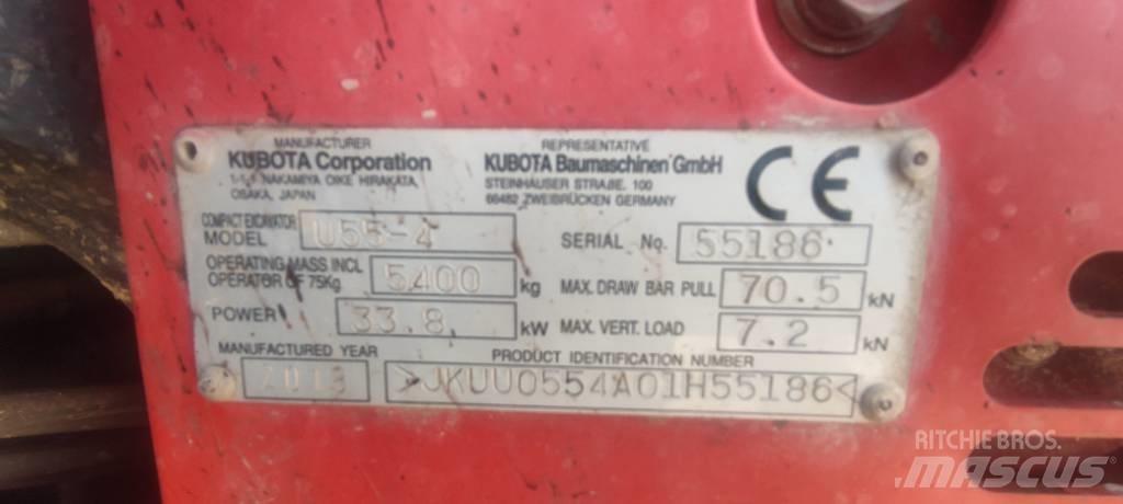 Kubota U 55-4 소형 굴삭기 7톤 미만