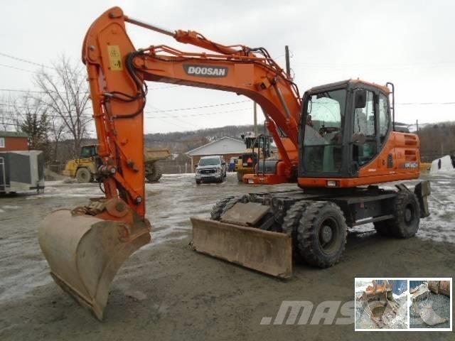 Doosan DX 140 W-3  휠 굴삭기