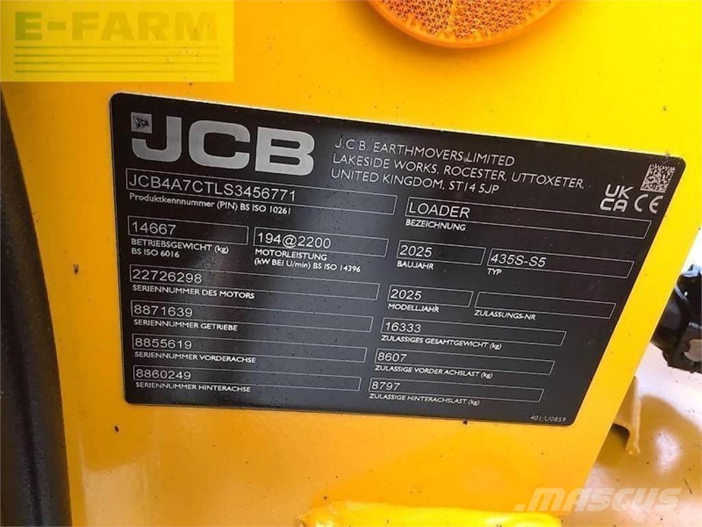 JCB 435s stufe v 소형 굴삭기 7톤 미만