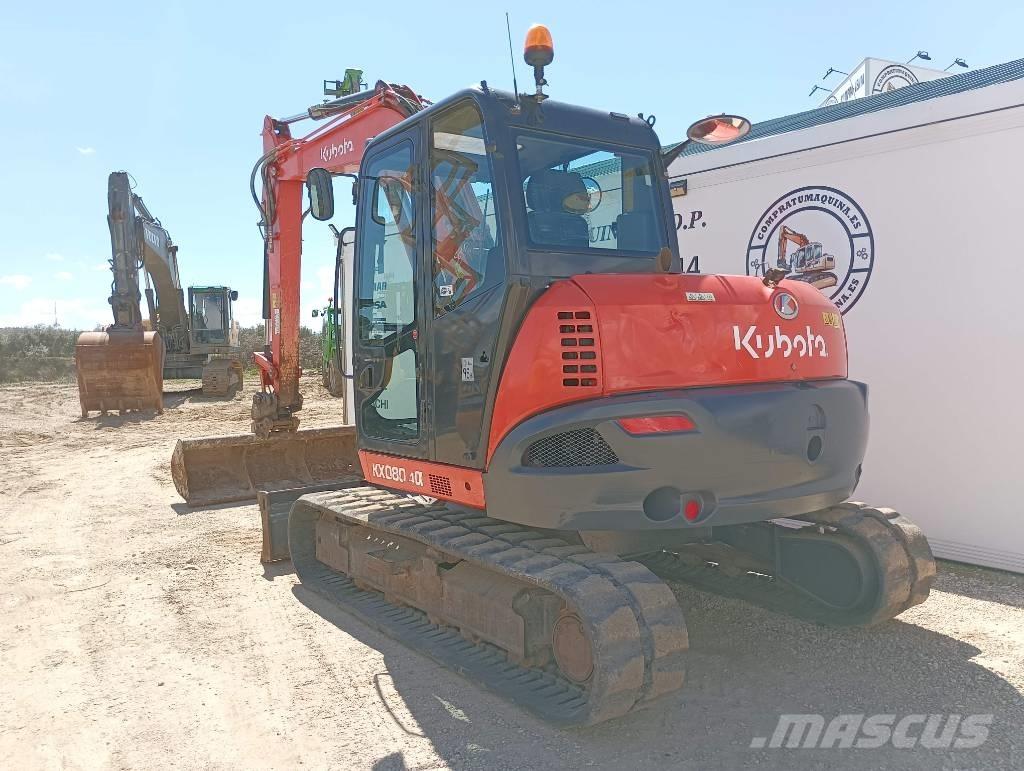 Kubota KX 080-4 중형굴삭기 7톤-28톤