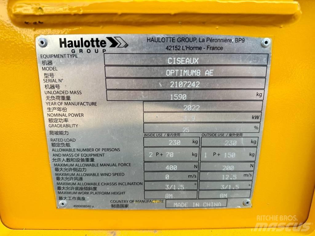 Haulotte OPTIMUM 8 가위형 리프트