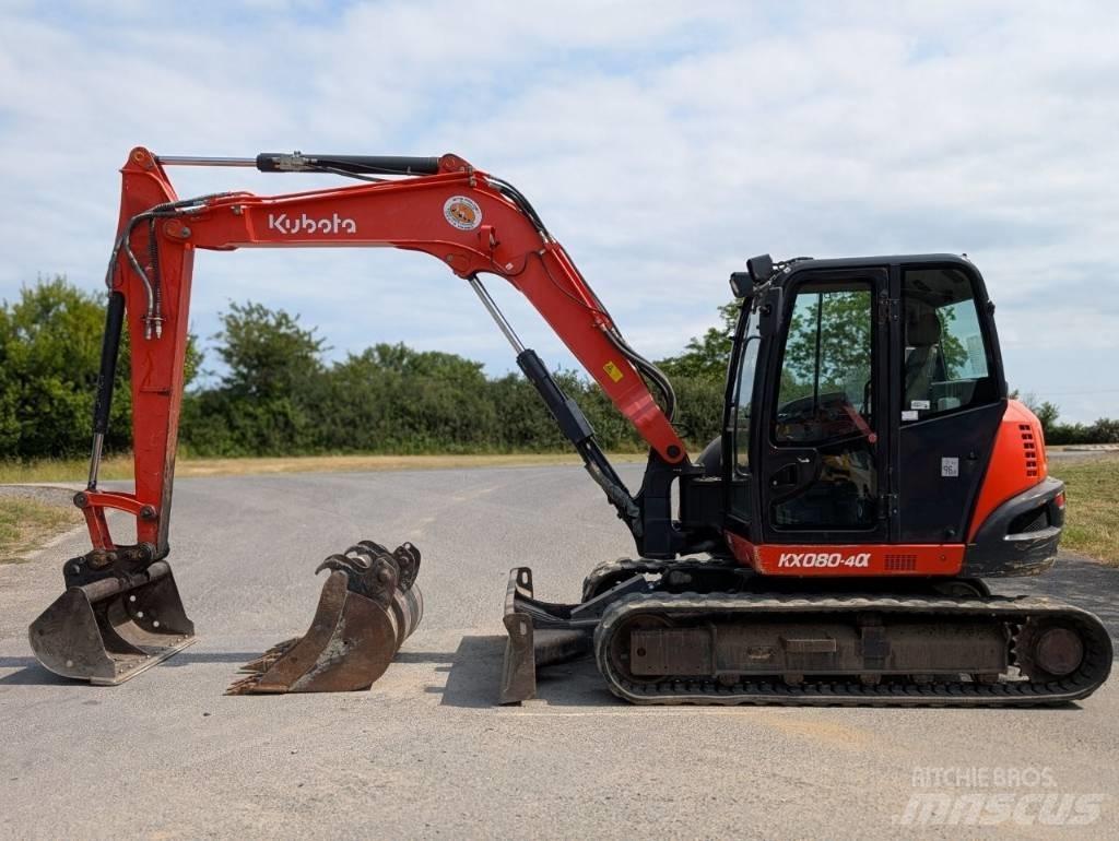 Kubota KX 080-4 중형굴삭기 7톤-28톤