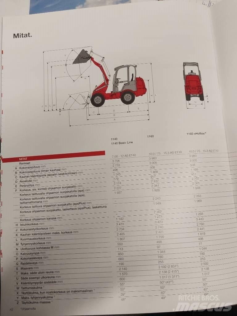 Weidemann 1160 다목적 로더