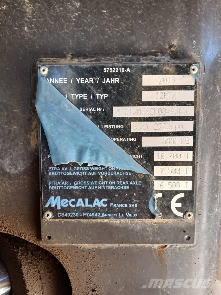 Mecalac 12 MTX  휠 굴삭기