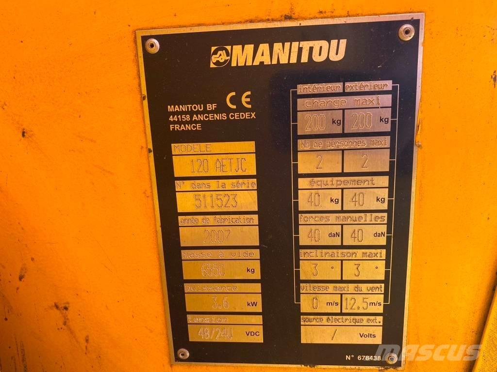 Manitou 120 AET JC 관절형 전동이동 리프트