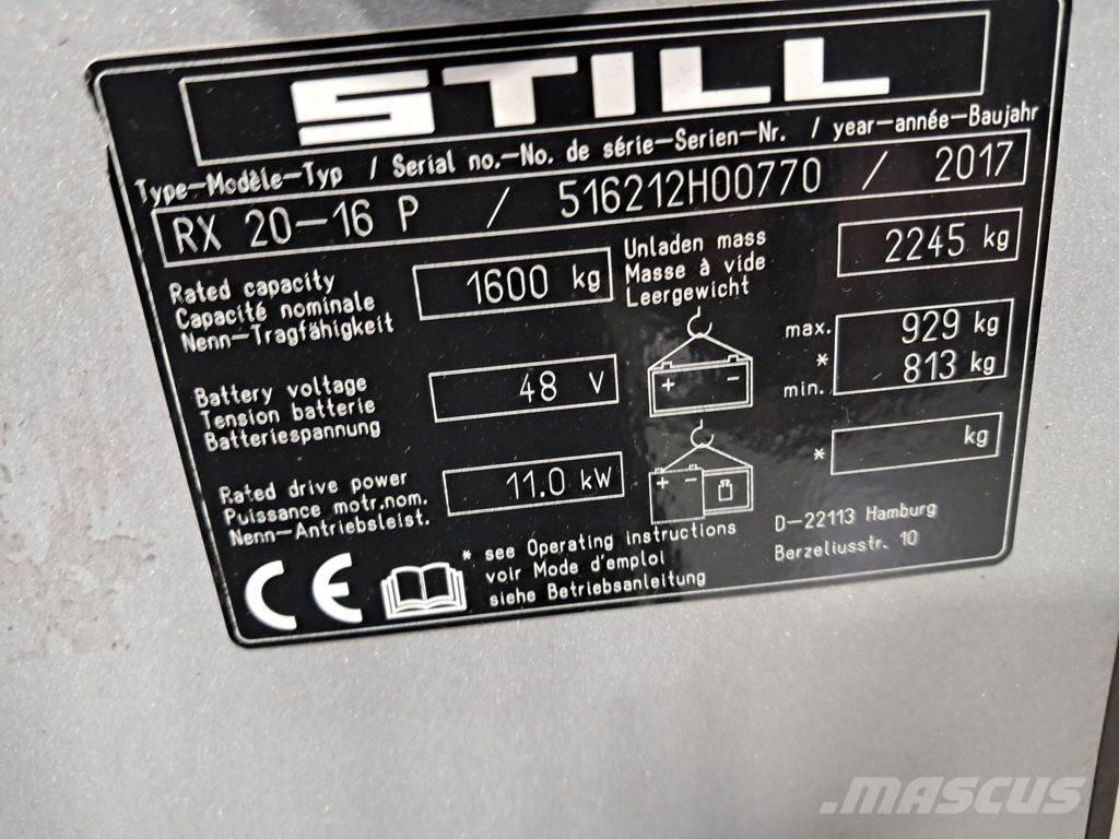 Still RX 20-16 P 전동 지게차