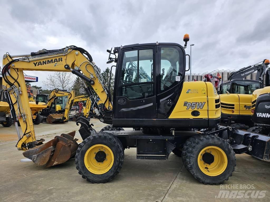 Yanmar B 95 W  휠 굴삭기