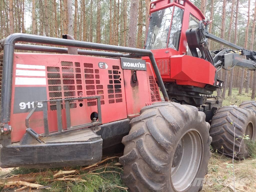 Komatsu 911.5 원목 하베스터